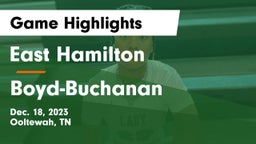 East Hamilton  vs Boyd-Buchanan  Game Highlights - Dec. 18, 2023