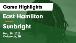East Hamilton  vs Sunbright  Game Highlights - Dec. 30, 2023