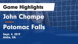 John Champe   vs Potomac Falls  Game Highlights - Sept. 4, 2019