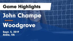 John Champe   vs Woodgrove  Game Highlights - Sept. 5, 2019