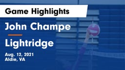 John Champe   vs Lightridge  Game Highlights - Aug. 12, 2021