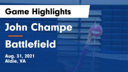 John Champe   vs Battlefield  Game Highlights - Aug. 31, 2021