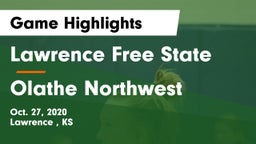 Lawrence Free State  vs Olathe Northwest  Game Highlights - Oct. 27, 2020