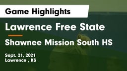 Lawrence Free State  vs Shawnee Mission South HS Game Highlights - Sept. 21, 2021