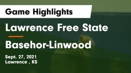 Lawrence Free State  vs Basehor-Linwood  Game Highlights - Sept. 27, 2021