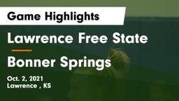 Lawrence Free State  vs Bonner Springs  Game Highlights - Oct. 2, 2021