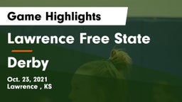 Lawrence Free State  vs Derby  Game Highlights - Oct. 23, 2021
