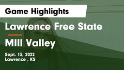 Lawrence Free State  vs MIll Valley  Game Highlights - Sept. 13, 2022