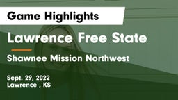 Lawrence Free State  vs Shawnee Mission Northwest  Game Highlights - Sept. 29, 2022