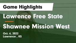 Lawrence Free State  vs Shawnee Mission West Game Highlights - Oct. 6, 2022