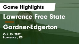 Lawrence Free State  vs Gardner-Edgerton  Game Highlights - Oct. 13, 2022