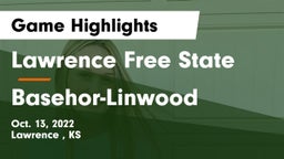 Lawrence Free State  vs Basehor-Linwood  Game Highlights - Oct. 13, 2022