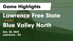 Lawrence Free State  vs Blue Valley North  Game Highlights - Oct. 28, 2022