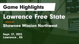 Lawrence Free State  vs Shawnee Mission Northwest  Game Highlights - Sept. 27, 2023