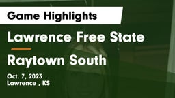 Lawrence Free State  vs Raytown South  Game Highlights - Oct. 7, 2023