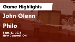 John Glenn  vs Philo  Game Highlights - Sept. 22, 2022
