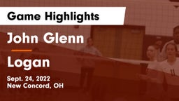 John Glenn  vs Logan  Game Highlights - Sept. 24, 2022