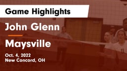 John Glenn  vs Maysville  Game Highlights - Oct. 4, 2022