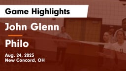John Glenn  vs Philo  Game Highlights - Aug. 24, 2023