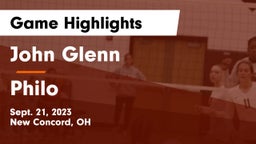 John Glenn  vs Philo  Game Highlights - Sept. 21, 2023