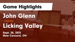 John Glenn  vs Licking Valley  Game Highlights - Sept. 30, 2023