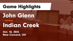 John Glenn  vs Indian Creek  Game Highlights - Oct. 18, 2023