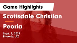 Scottsdale Christian vs Peoria  Game Highlights - Sept. 2, 2022