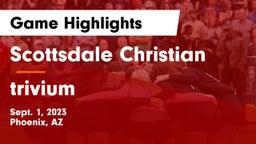 Scottsdale Christian vs trivium  Game Highlights - Sept. 1, 2023