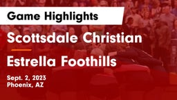 Scottsdale Christian vs Estrella Foothills  Game Highlights - Sept. 2, 2023