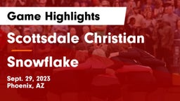 Scottsdale Christian vs Snowflake  Game Highlights - Sept. 29, 2023