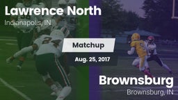 Matchup: Lawrence North High  vs. Brownsburg  2017