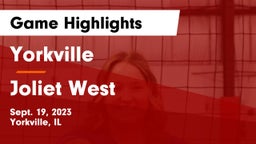 Yorkville  vs Joliet West  Game Highlights - Sept. 19, 2023