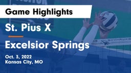 St. Pius X  vs Excelsior Springs  Game Highlights - Oct. 3, 2022
