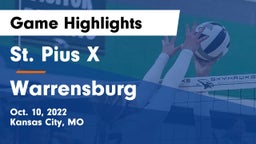 St. Pius X  vs Warrensburg  Game Highlights - Oct. 10, 2022