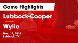 Lubbock-Cooper  vs Wylie  Game Highlights - Nov. 13, 2018