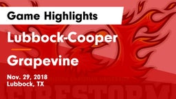Lubbock-Cooper  vs Grapevine  Game Highlights - Nov. 29, 2018