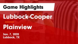 Lubbock-Cooper  vs Plainview  Game Highlights - Jan. 7, 2020