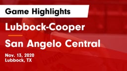 Lubbock-Cooper  vs San Angelo Central  Game Highlights - Nov. 13, 2020