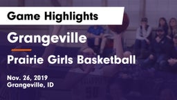 Grangeville  vs Prairie Girls Basketball Game Highlights - Nov. 26, 2019
