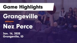 Grangeville  vs Nez Perce Game Highlights - Jan. 16, 2020