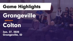 Grangeville  vs Colton  Game Highlights - Jan. 27, 2020