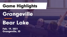 Grangeville  vs Bear Lake  Game Highlights - Feb. 19, 2021