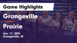 Grangeville  vs Prairie  Game Highlights - Jan. 11, 2022