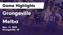 Grangeville  vs Melba  Game Highlights - Nov. 11, 2022