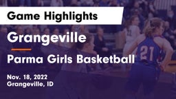 Grangeville  vs Parma  Girls Basketball Game Highlights - Nov. 18, 2022