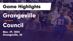 Grangeville  vs Council  Game Highlights - Nov. 29, 2022