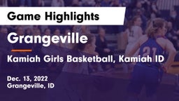 Grangeville  vs Kamiah Girls Basketball, Kamiah ID Game Highlights - Dec. 13, 2022