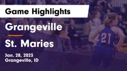 Grangeville  vs St. Maries  Game Highlights - Jan. 28, 2023