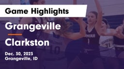 Grangeville  vs Clarkston  Game Highlights - Dec. 30, 2023