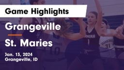 Grangeville  vs St. Maries  Game Highlights - Jan. 13, 2024